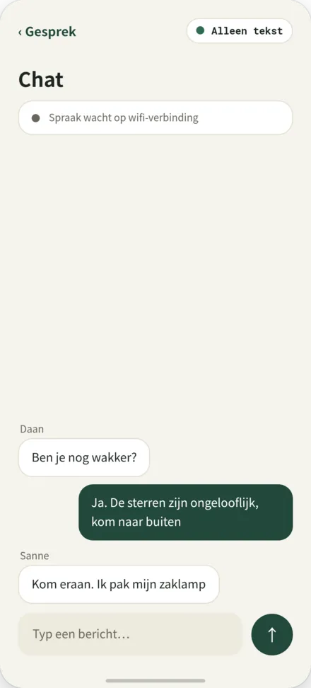 Chat-scherm
